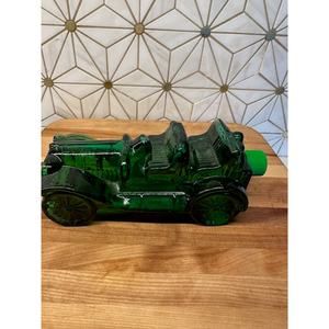 Vintage Avon Tai Winds Aftershave Car‎ Decanter | Full Bottle | Green Glass